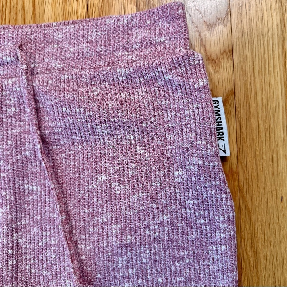 Gymshark Slounge Leggings – Deep Plum Marl – Size M – Drawstring Lounge Fit - Picture 3 of 5